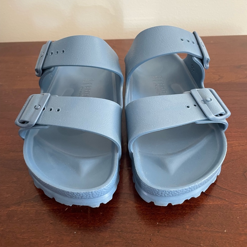 Birkenstock Light Blue Arizona Eva Slide Sandals 39 NARROW - Picture 3 of 6